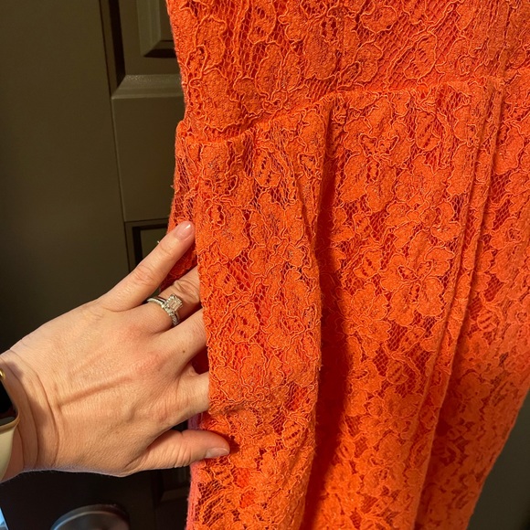 Aritzia Pink Lace Dress, Size 4 - Picture 3 of 4